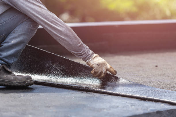 Professional Exterior Waterproofing technician working in Cambridge, IL